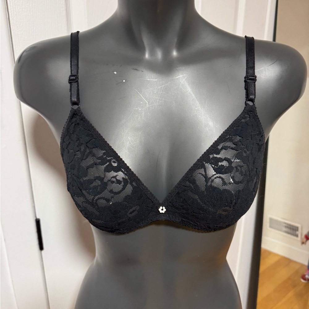 Elegant Black Lace Bra